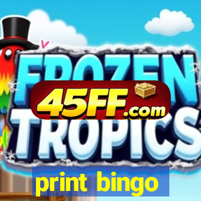 print bingo